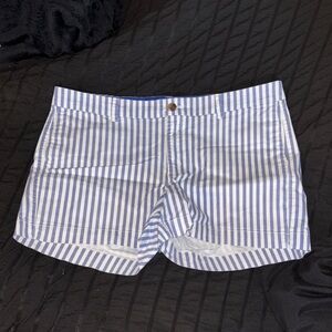 Old Navy Blue and White Striped Women's Shorts